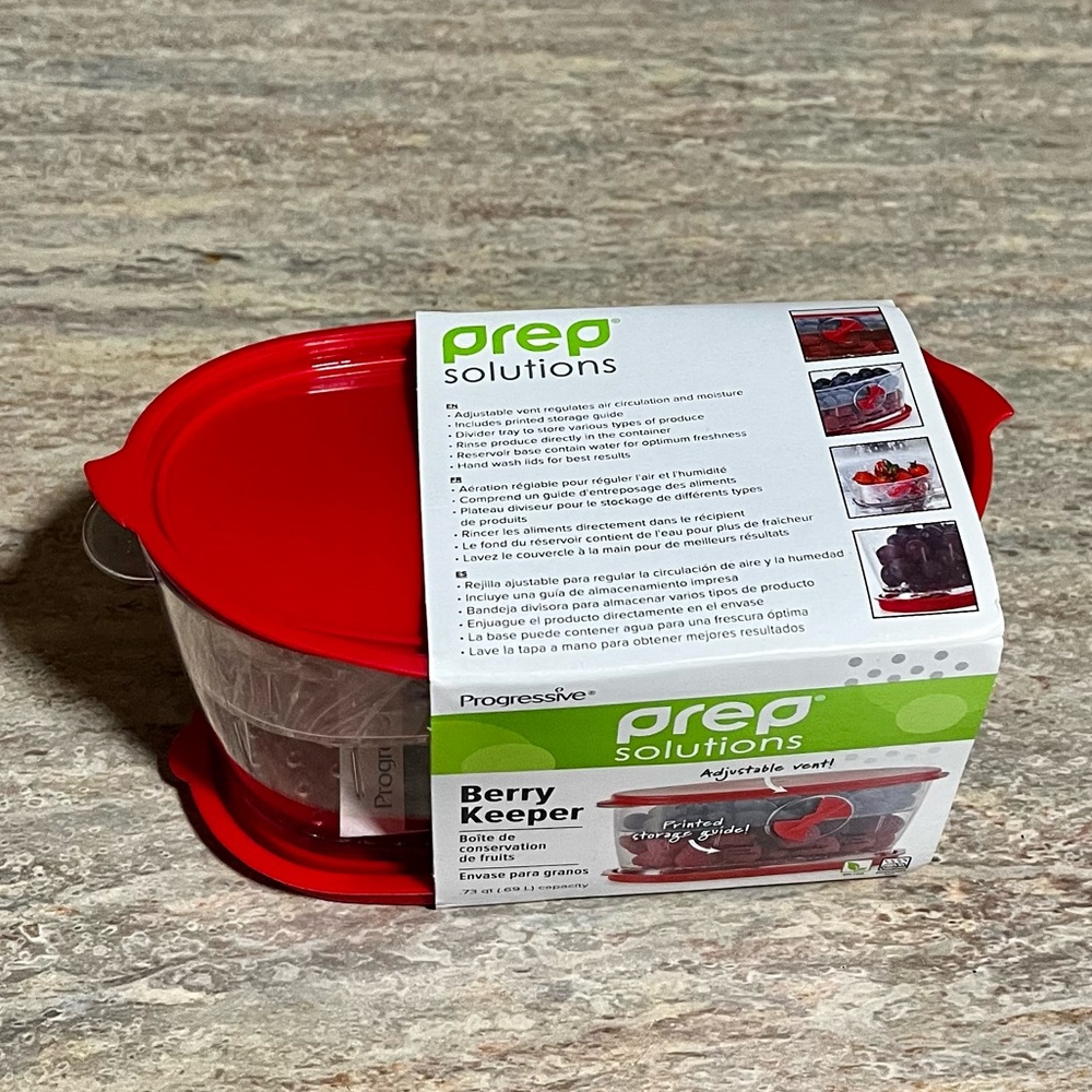 Prep Solutions by Progressive Berry Keeper Food Storage with Adjustable Vent